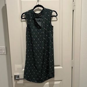 Loft Tie Waist Floral Dress